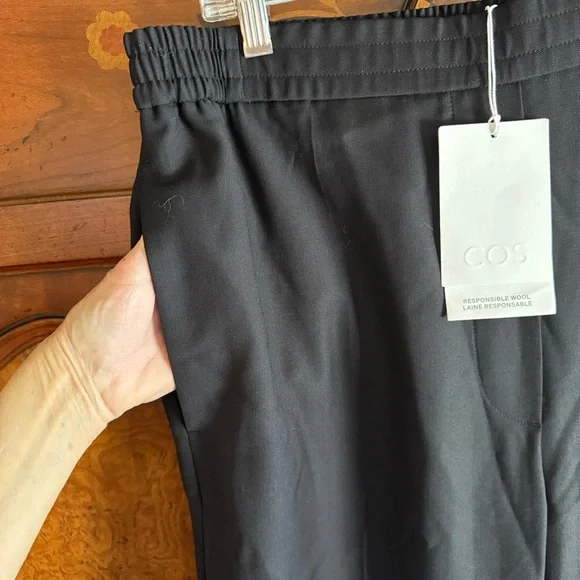 COS Women's Black 100% Wool Suit Pants Size EU Size 12 (Euro 44) Large) NWT - Picture 11 of 11